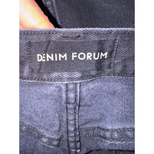 Aritzia Denim Forum Skirt Women 23 Black‎ Washed Denim 90s Cargo Mini Jean Retro - Image 8