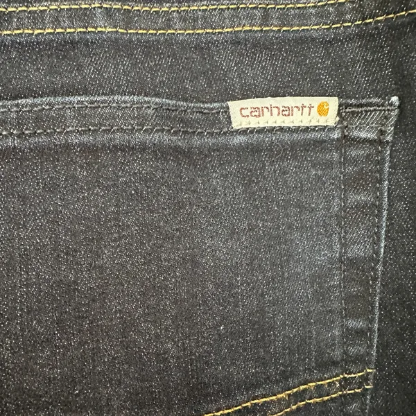 Carhartt Slim Fit‎ Skinny Leg Dark Wash Denim Jeans Womens Size 14 Regular - Image 7