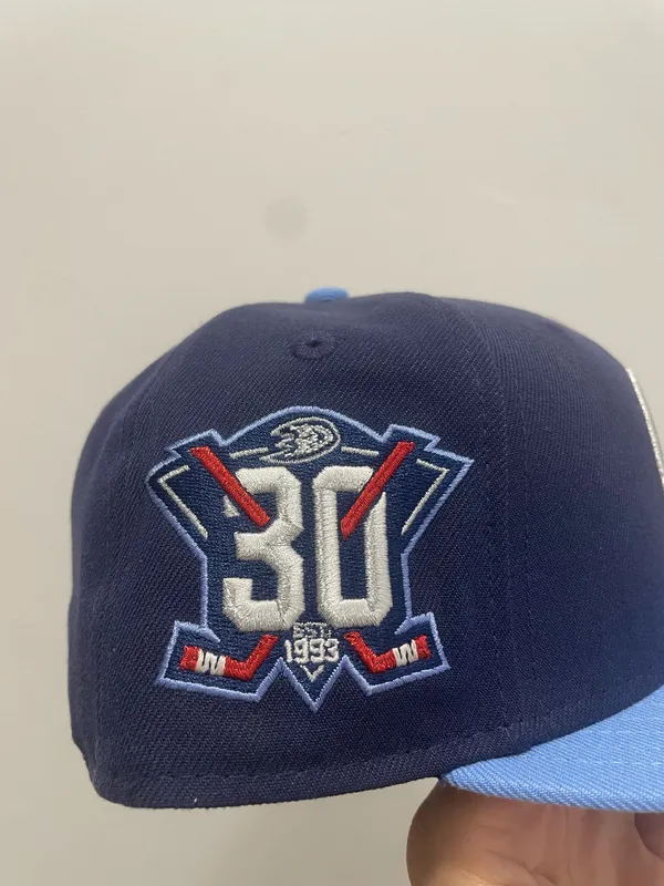 New Era Cap Hat club Anaheim Ducks NHL ANAHEIM ANGELS CROSSOVER Size 7 1/4 brand new sold out very rare - Image 4
