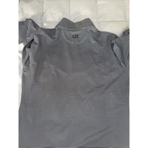Cutter & Buck Top Womens Small Tonal Stripe Forge Stretch Long Sleeve Half Zip - Image 4