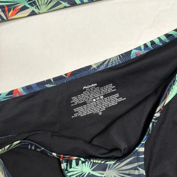 MeUndies Blue Flower of Paradise Swim Suit Top and Bikini Bottom - Image 2