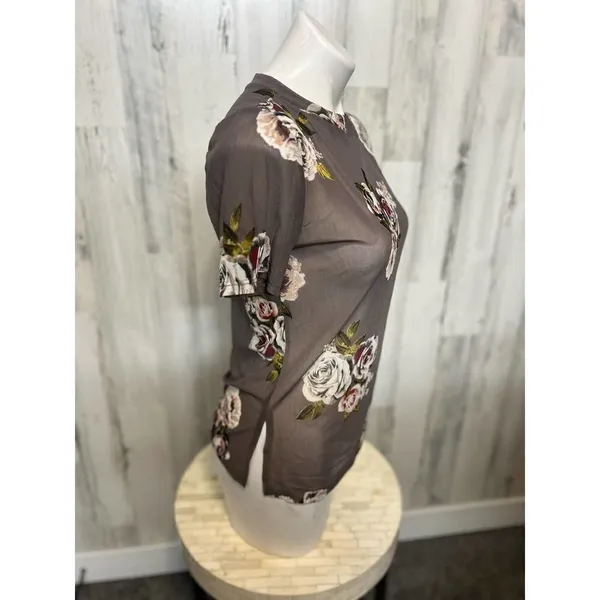 Mesh floral top Gray - Image 5