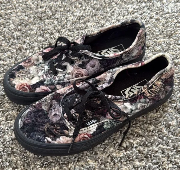 Vans Multicolor Floral Print Sneakers - Image 3