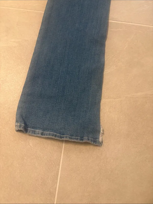 Frame Denim Blue Flare Wide-Leg Jeans - Image 11
