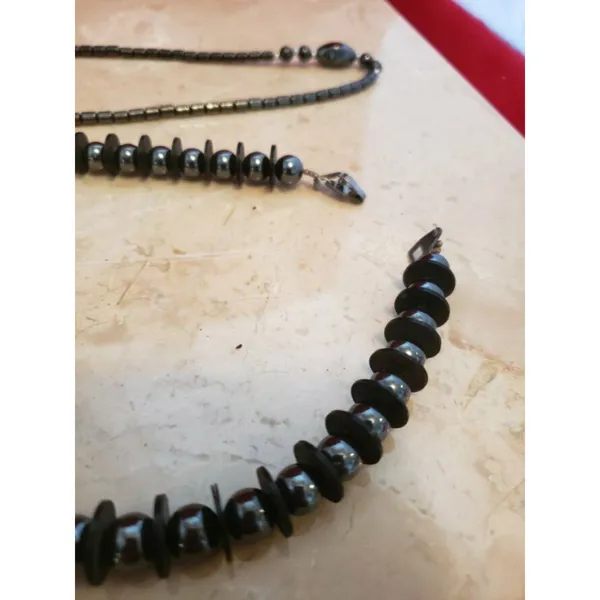 Lot of 2 Necklaces Black Necklaces For Wear Or Bead Breakdown - Image 2