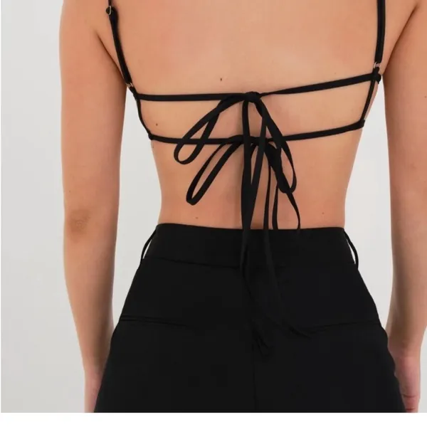 For Love and Lemons Cora heart bra sequin top NWT - Image 4