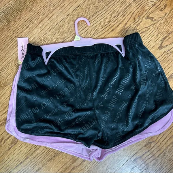 Juicy Couture | Embellished Velour Graphic Pajama Shorts 2 Pairs NWT Size XL - Image 8