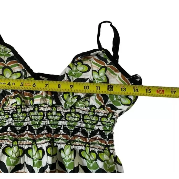 Bisou Bisou Women Size 8 Sundress Adjustable Strap Green | 13-420 - Image 7