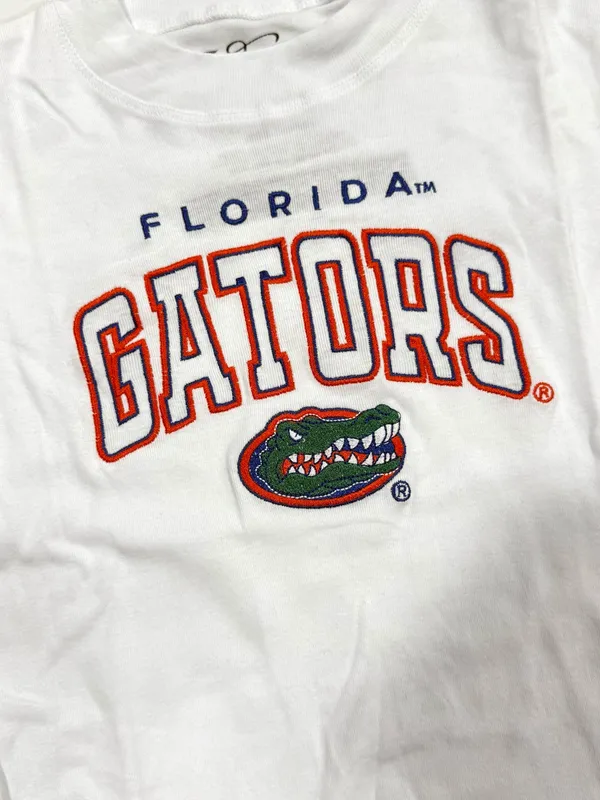 Florida Gators Baby Tee White Size L - Image 2