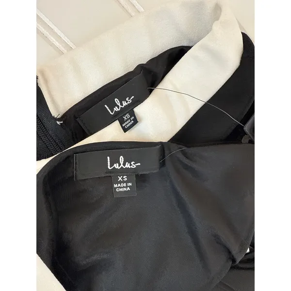 NWT Lulus Set for Perfection Black Color Block Two-Piece Jumpsuit Party Size XS - Image 6