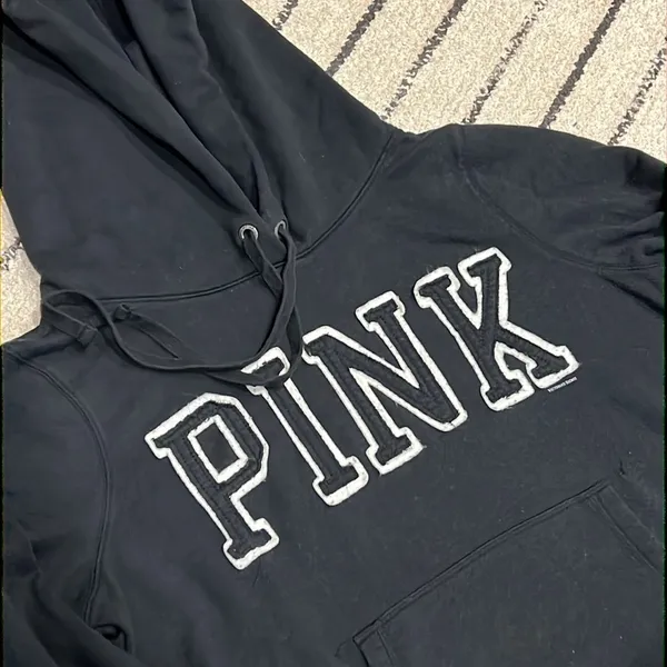 PINK Victoria’s Secret Black Hoodie - Image 2