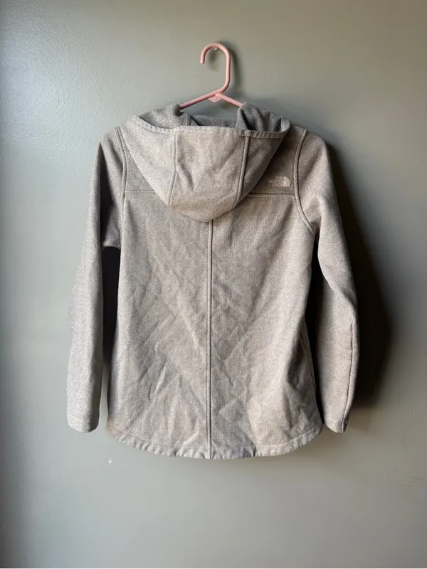 The North Face Women’s‎ Small Gray Snap Neck Hoodie Pullover Sweatshirt - Image 2