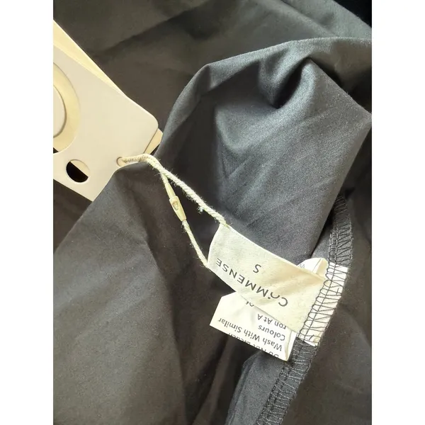 Commense Frenchy Solid Off Shoulder Elegant Minimalist Black Maxi Dress NWT S - Image 5