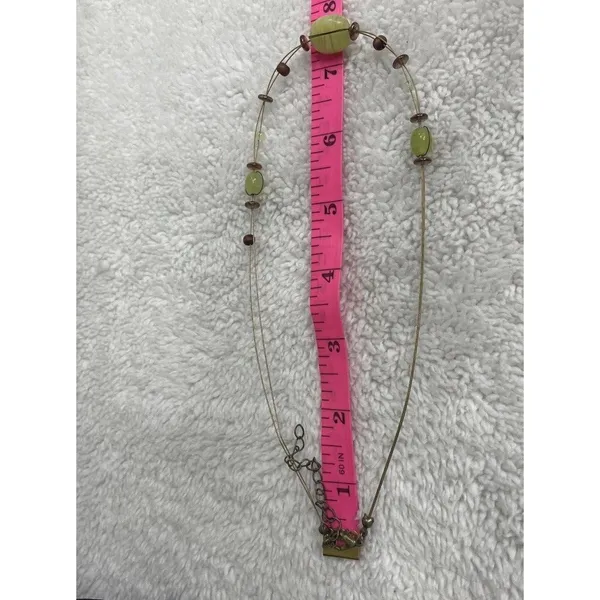 Beautiful Vintage Artisan Made Glass Bead 16" Necklace Raw Quartz Rhinestone Lot - Image 4