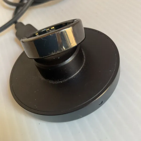Oura Ring Gen 3 Heritage Black Size 10 Smart Ring Charger Cable Box - Image 6