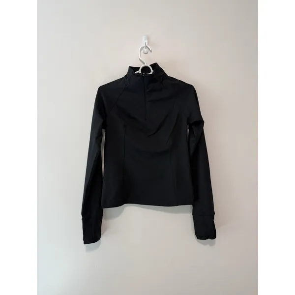 Beyond Yoga Fleeceback 1/4 Zip Pullover in Black Size Small - Image 2