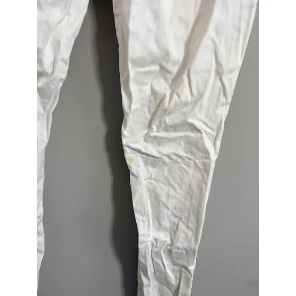 American Eagle Skinny Jeans Women 10 White Studded Pocket Stretch Denim Pants - Image 6