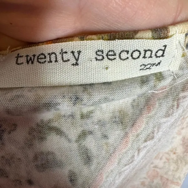Twenty Second Patchwork Scarf Print V-Neck Cami Boho Tank Top Paisley Medium - Image 5
