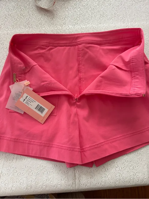 Cult Gaia hot pink mini skirt skort Alma short blossom nwt size medium it girl - Image 11