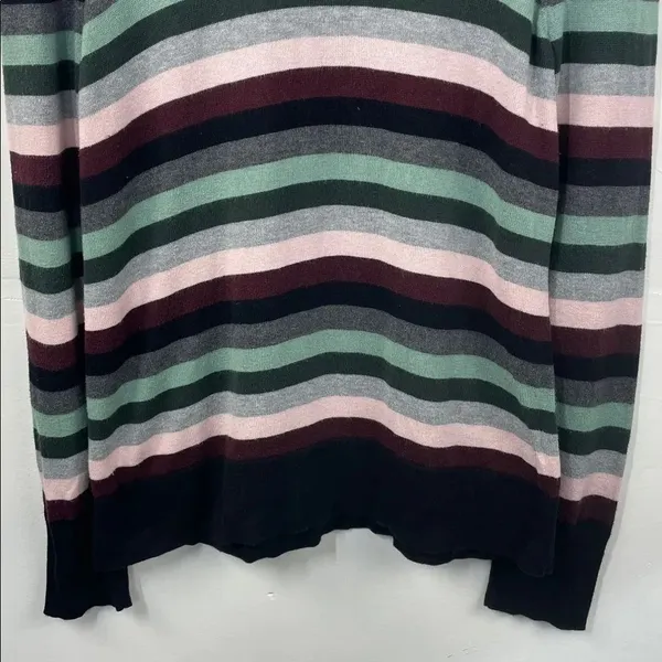 Vince Camuto Multicolor Striped Pullover Sweater size Large - Image 5