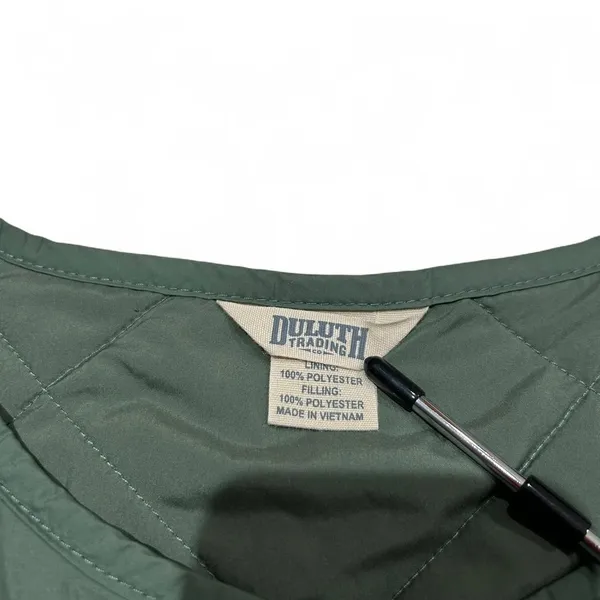 Duluth Trading Co. Quilted Vest Green Size XL - Image 5