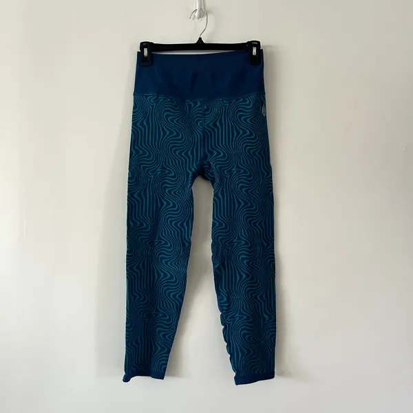 Free People Movement High-Rise Ankle Free Throw Jacquard Leggings Size L - Image 3