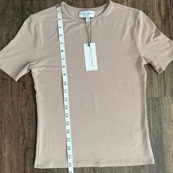Ripley Rader Modal Fitted T-Shirt in Clay (Beige) Size XS - Image 7