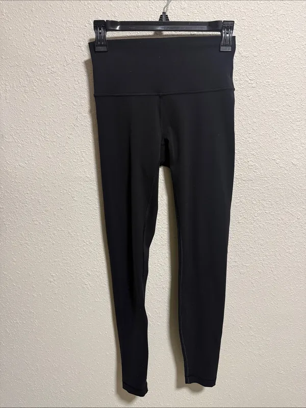 Lululemon Align High Rise Leggings Black Size‎ 4 25 Inseam Nulu Yoga Pants - Image 6