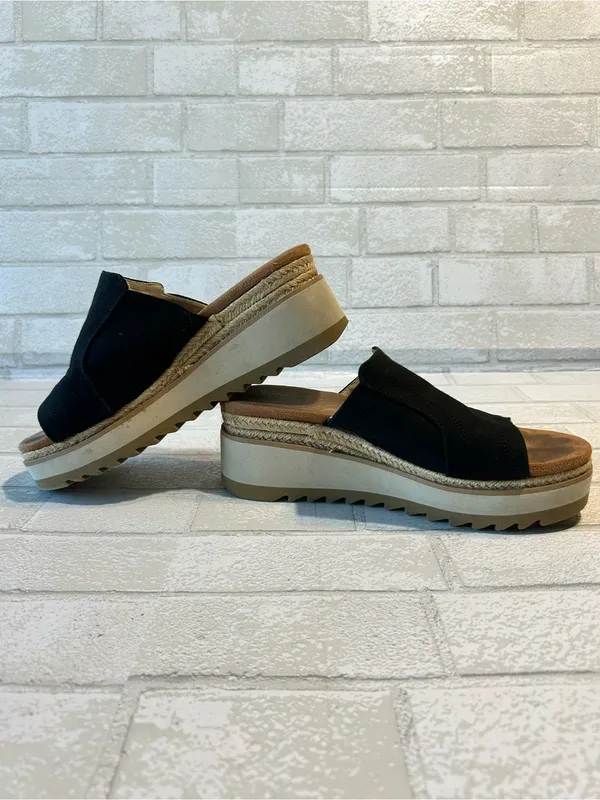 Tom’s Black Platform Slide Sandals - size 8 - Image 6