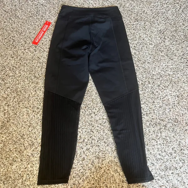 Good American Active Leggings High Waist Compression Mesh‎ Panels Black Size 1 - Image 8