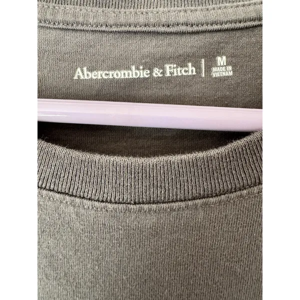 Abercrombie & Fitch Dark Grey Short Sleeve T-shirt Midi Dress Size Medium - Image 3
