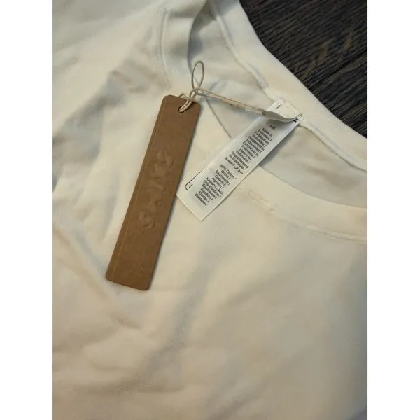 Skims Cotton Jersey Sz L Short Sleeve T-shirt Marble NWT - Image 11