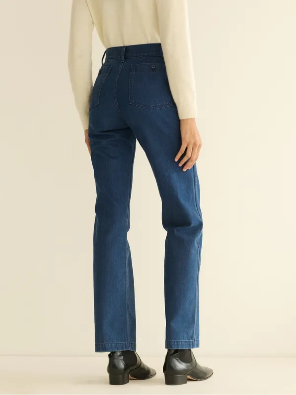 DÔEN Maritime Jean – NWT Blue Size 25 - Image 2