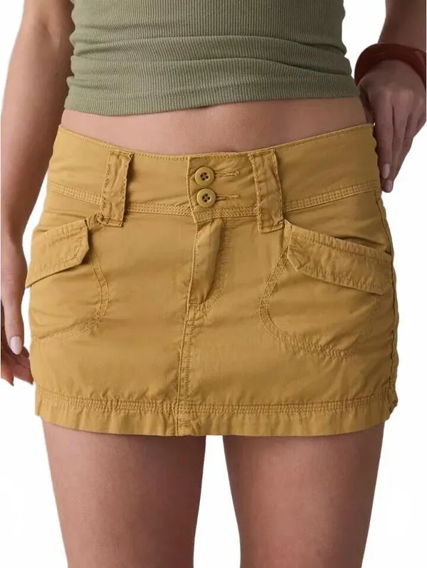 UO BDG Trail Star Utility Mini Skirt Urban Outfitters Gold XS - Image 4