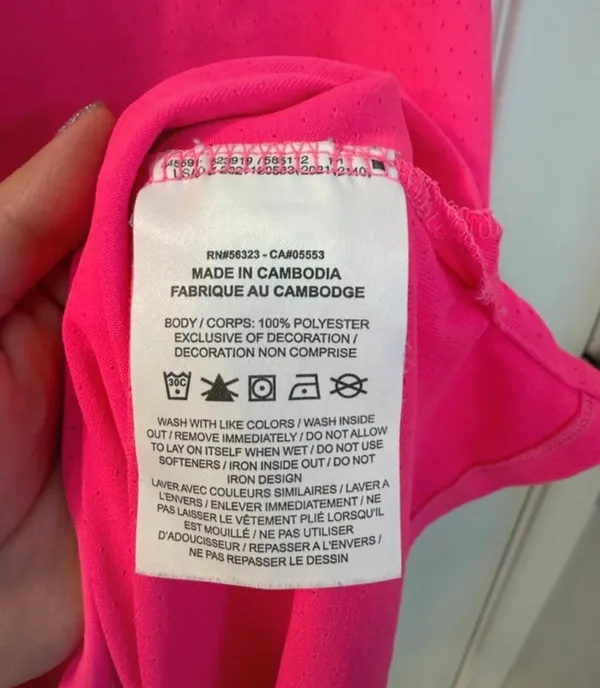 Nike Dri-Fit Running Neon Pink Racerback Tank Top - Image 4