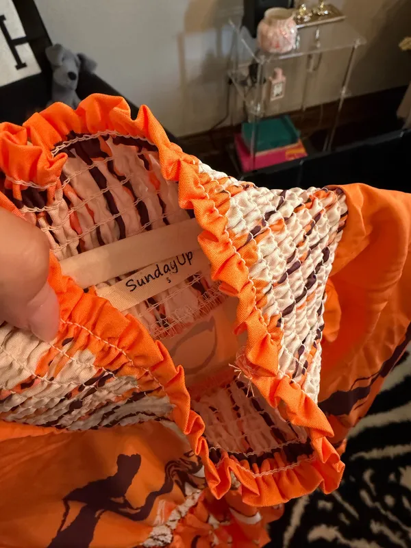 Horse maxi dress Orange - Image 2
