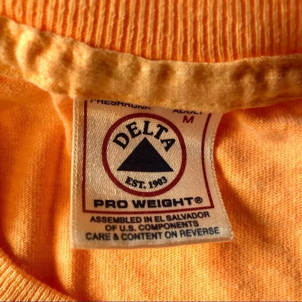 Embroidered Old Orchard Beach, Maine T-shirt/Tunic Peach Size Medium - Image 9