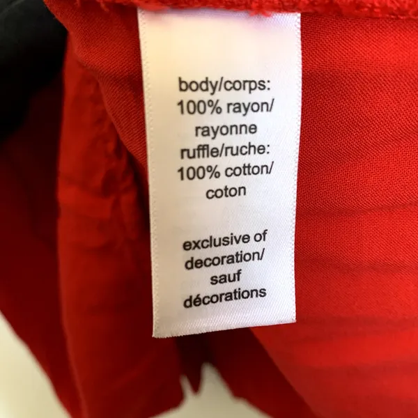 5/$25 Maurices‎ Ruffle Blouse in Red - Image 8