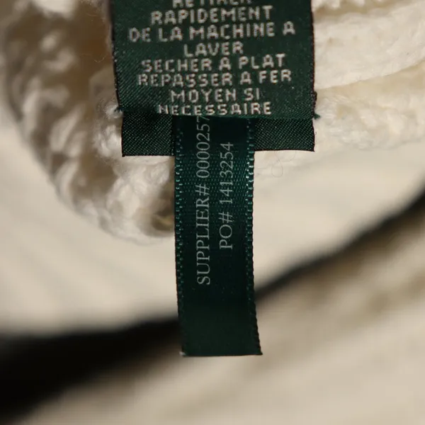 NWOT Lauren Ralph Lauren White Turtleneck Size Medium - Image 9