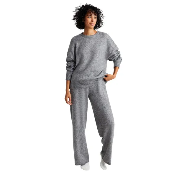 NEW State Of Day Indulge Rest Sweater Pewter Lounge 100188601MS Pewter Gray L - Image 6