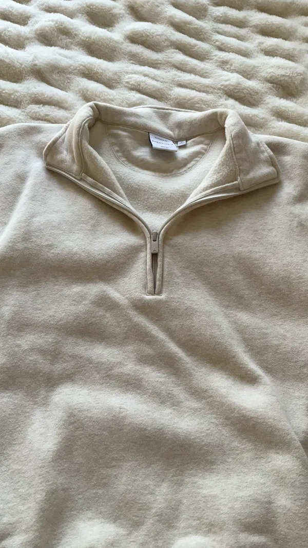 Aritzia cozy sweatfleece boyfriend 1/2 zip - Image 3