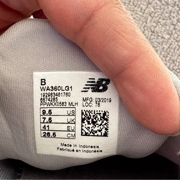 New Balance Cush+ Gray Knit Sneakers Comfort Walking Shoes Size 9.5 - Image 3