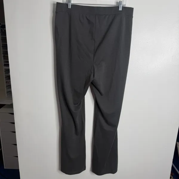 NWOT Gap Slit Hem Ponte Flare Charcoal Heather Pull On Stretch‎ Size XL Casual - Image 3