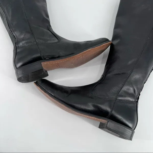 Kenneth‎ Cole Black Leather riding Boots Size 7.5 - Image 6