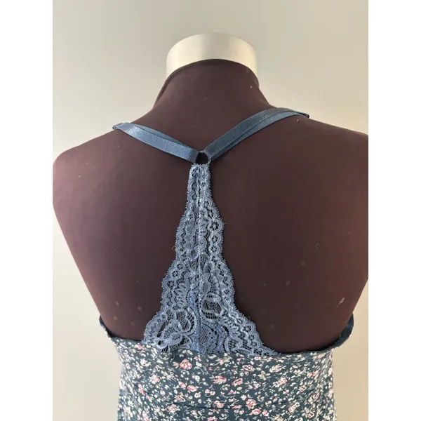 Marilyn Monroe Slip Dress Sz XL Floral Babydoll Nightgown Lace Cottage Fairy - Image 5