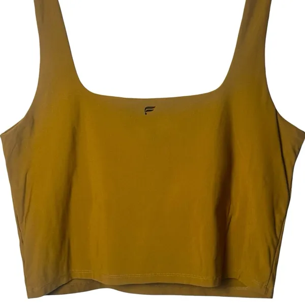 Fabletics Lydia Built In Bra Tank‎ Golden Dijon Athletic Comfort Stretch XL/XXL - Image 7