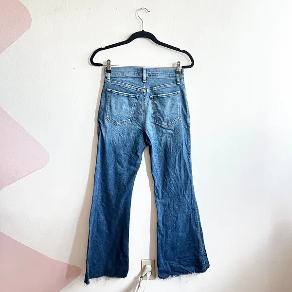 Abercrombie & Fitch The Flare‎ Ultra High Rise Women's Size 27 / 4S Denim Jeans - Image 2