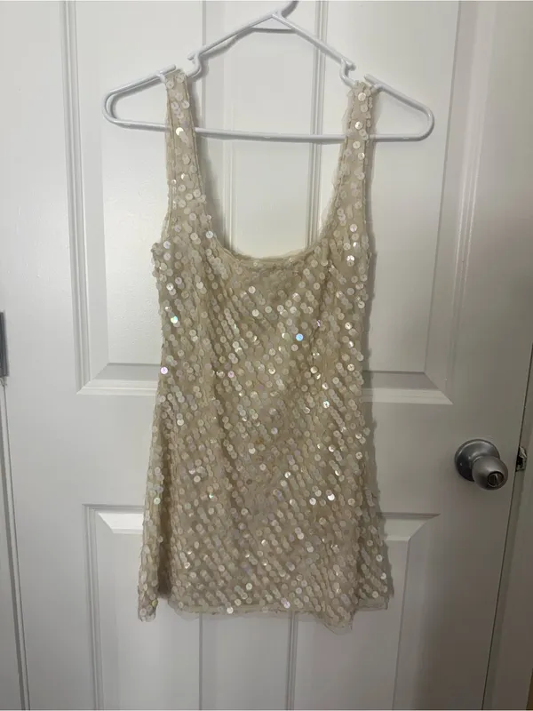 LoveShackFancy Ciris Shell Bead Mini Dress 0 - Image 2