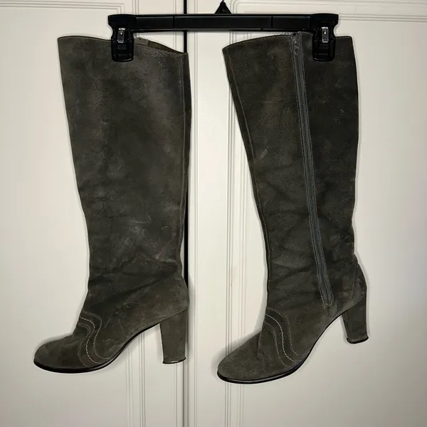 Vintage Y2K Golo Suede Knee High Boots - Image 3