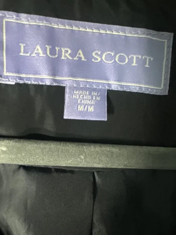 Laura Scott Rain Coat Size M Lightweight Classic jacket Women Waterproof Chic - Image 2